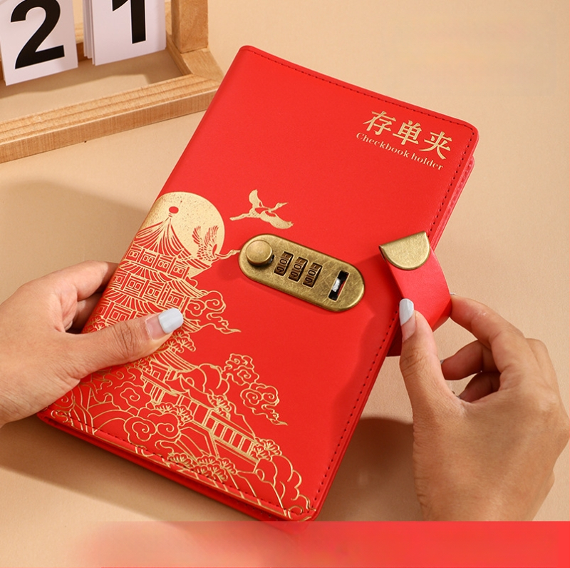 Chengjin PU depozitų kvitų laikiklis — Bankinės sąskaitos knygos ir depozitų kvitų saugojimo knygelė, logotipo spausdinimas, pritaikymas