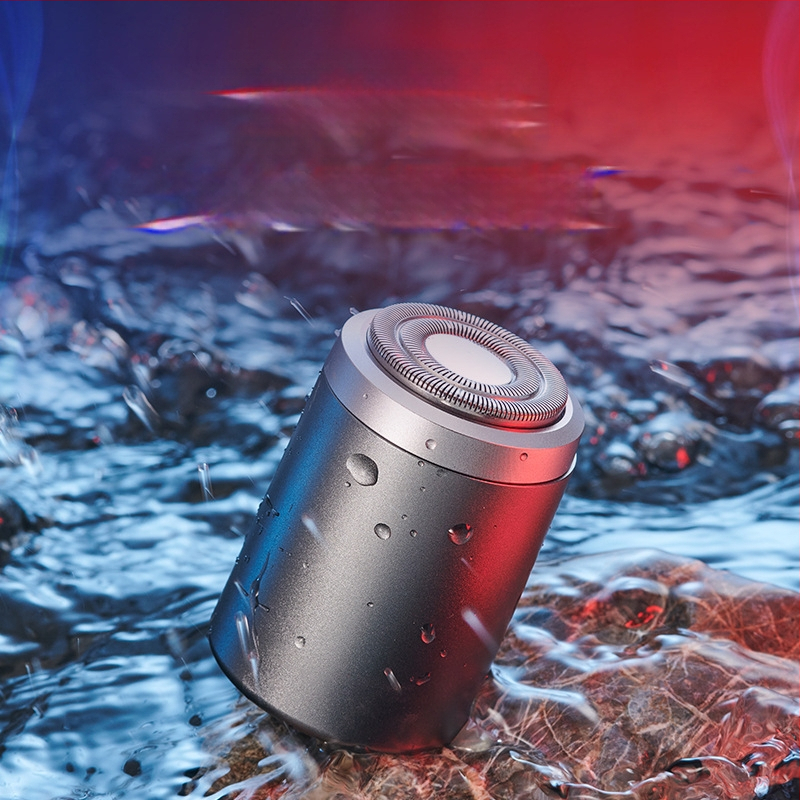 KS-Mini8 elektrinis skustuvas, pasukama galvutė, atsparus vandeniui, 2 valandų baterijos veikimas, kompaktiškas kelioninis skustuvas