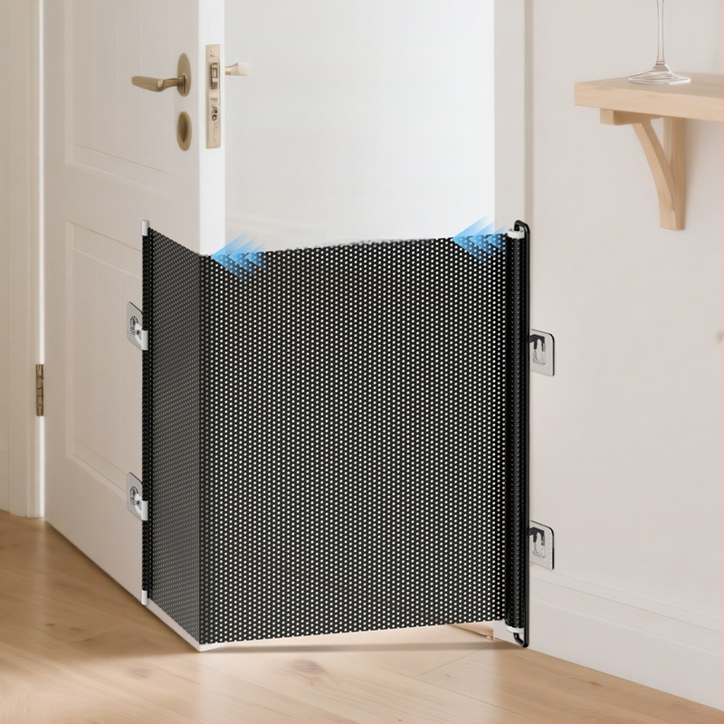 Jun Chang PVC Ištraukiama gyvūnų siena L3939 — barjeras katės pabėgimui, įėjimo/išėjimo vartai, katės durys