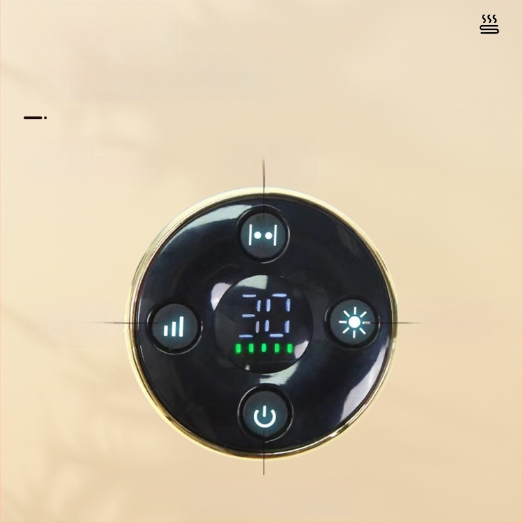 Elektriskā meridiānu masāžas birste mājsaimniecībai – fascijas pacēlājs skrāpēšanas instruments, kāju un visu ķermeņa masāža, USB barošana, MK-916, 45–55°C, 2600 mAh, ABS