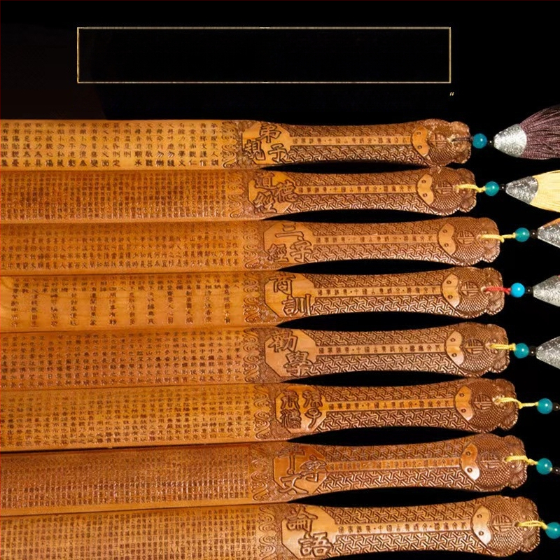 Persiku koka lineāls, roku darbs, ar mērluku, logotipa drukāšana pieejama