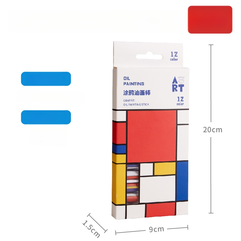 Bērnu mākslas komplekts: 12 krāsu eļļas pasteli, vaskpasteli, zīmuļi un akvareļu pildspalvas - MEI KE M5031, pamata mākslas piederumi