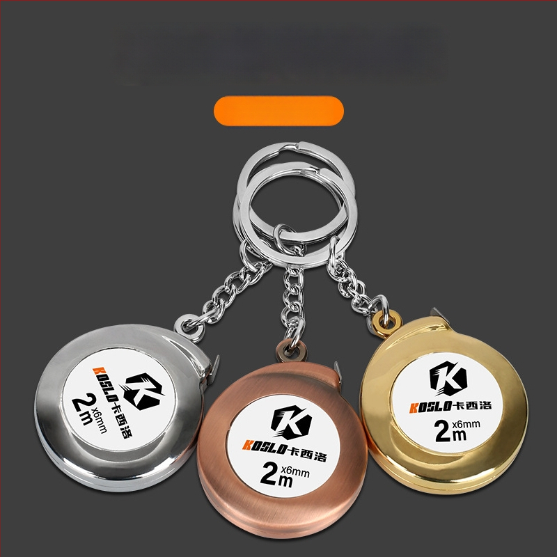 Cassiolo raktų pakabukas su matavimo juostele, 2 m, kišeninis matavimo įrankis