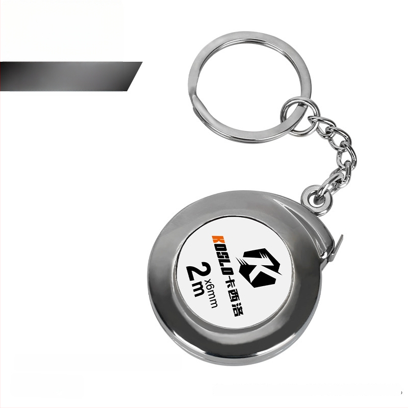 Cassiolo raktų pakabukas su matavimo juostele, 2 m, kišeninis matavimo įrankis