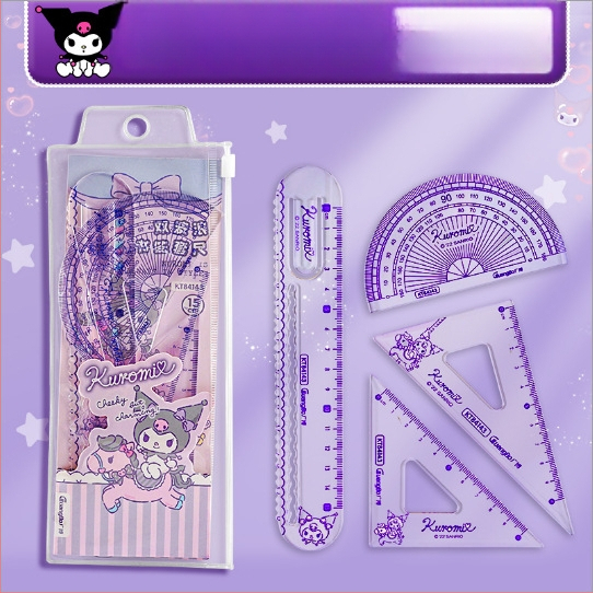 Li cao KBX306B plastmasas lineālu komplekts ar centimetru mērogu, piemērots kā dāvana dzimšanas dienā un izlaidumam