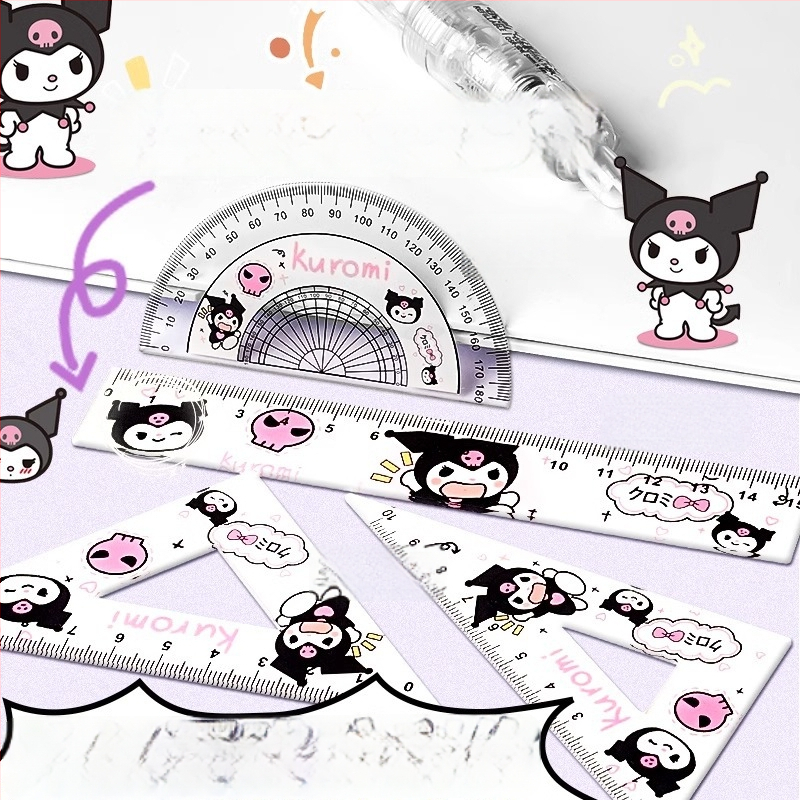 Li cao KBX306B plastmasas lineālu komplekts ar centimetru mērogu, piemērots kā dāvana dzimšanas dienā un izlaidumam