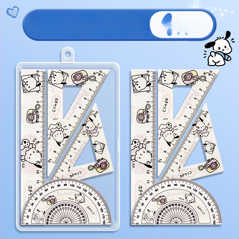 Li cao KBX306B plastmasas lineālu komplekts ar centimetru mērogu, piemērots kā dāvana dzimšanas dienā un izlaidumam