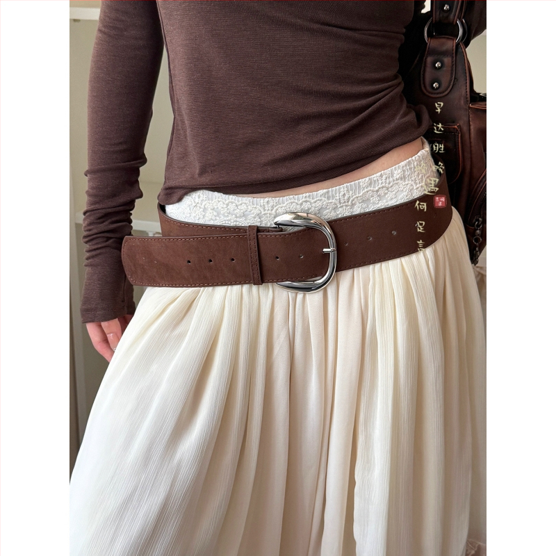 Siets josta, plata dizains, automātiska sprādze, platums 2–4 cm, korejiešu stils