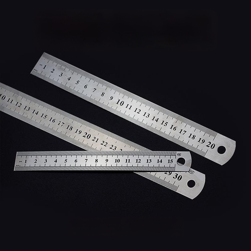 Friendly GBCI Daudzfunkcionāls nerūsējošā tērauda lineāls klasei, biezināts centimetra lineāls zīmēšanai un mērīšanai