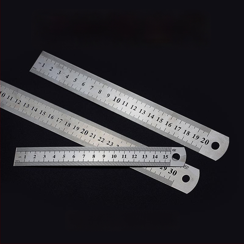 Friendly GBCI Daudzfunkcionāls nerūsējošā tērauda lineāls klasei, biezināts centimetra lineāls zīmēšanai un mērīšanai