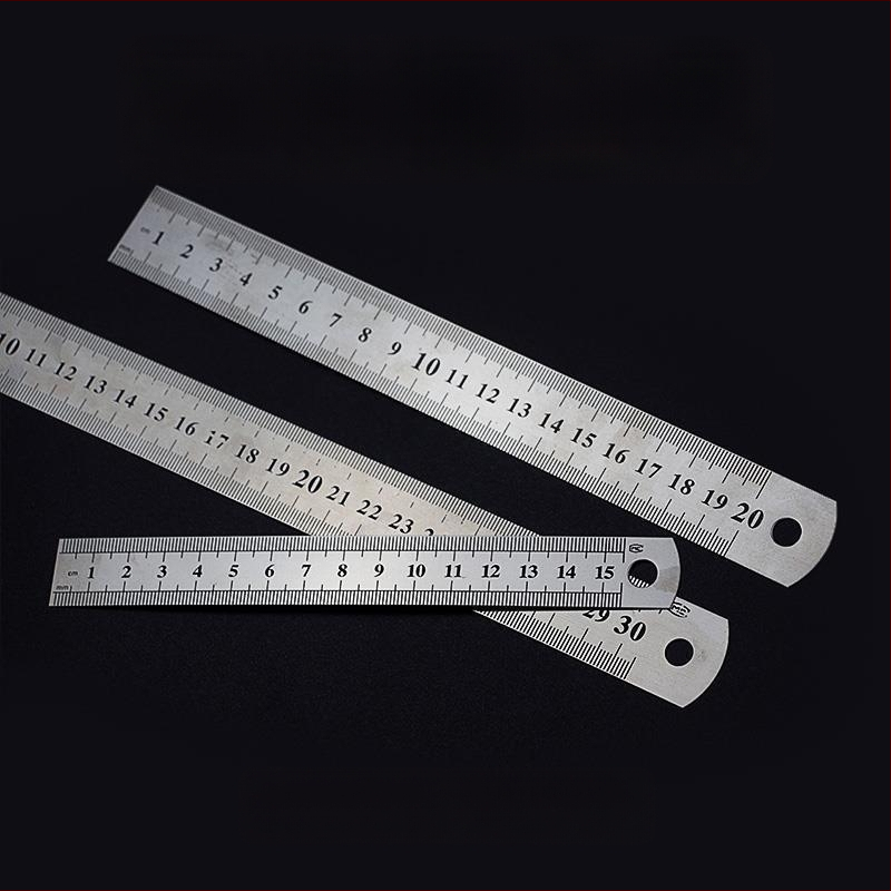Friendly GBCI Daudzfunkcionāls nerūsējošā tērauda lineāls klasei, biezināts centimetra lineāls zīmēšanai un mērīšanai