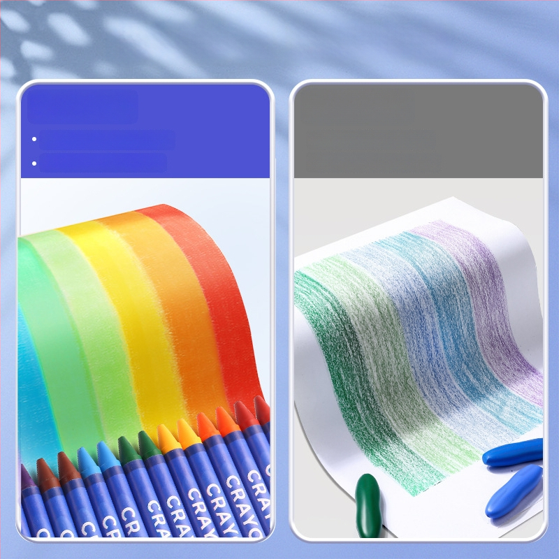 Enmi Fxa-hcq1501 Krāsošanas krītiņi klasē, kastē 40 iepakojumi, droši un mazgājami, cieta kartona dāvanu kastē