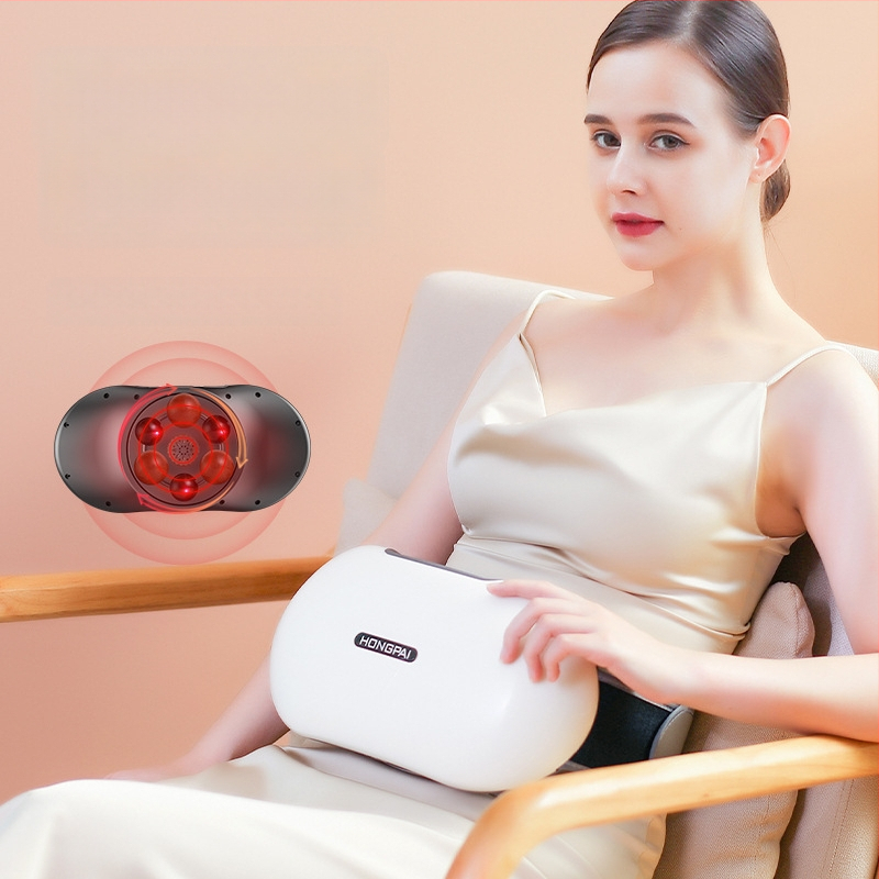 Kõhu massaažija vibratsiooni ja kuuma kompressiooniga, akutoitega, nupp-juhtimisega, mudel HP-688