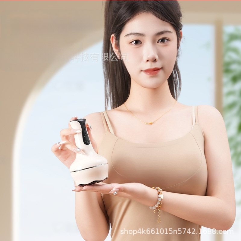 Visi vienā skrāpēšanas un cupping iekārta ar meridiānu otu, USB barošana, Bb-005 modelis, ABS korpuss, 1200 mAh akumulators, nepārtraukti regulējama ātrums