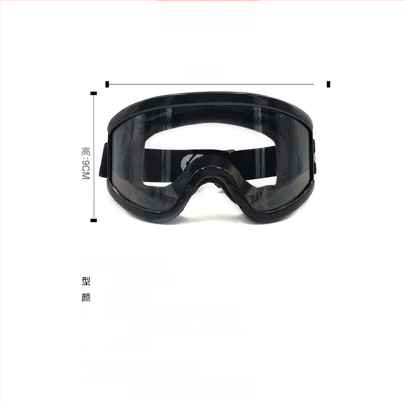 CKY-134FW apsauginiai akiniai su priešrūko funkcija, dulkių ir vėjo atsparumu, lašų ir smūgių apsauga; Medžiaga: PC; Lęšių storis: 1 mm; Standartas GB 14866-2006