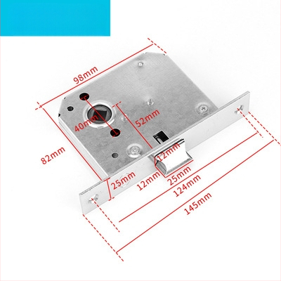 Ugniages durų rankena iš nerūdijančio plieno su apvaliu vamzdžio profiliu – CB-SIA, rankena su spyna ugniams durims ir evakuacijai, šiuolaikiškas minimalistinis stilius