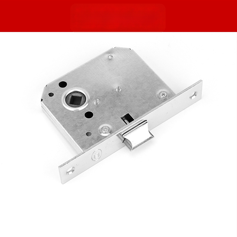 Ugniages durų rankena iš nerūdijančio plieno su apvaliu vamzdžio profiliu – CB-SIA, rankena su spyna ugniams durims ir evakuacijai, šiuolaikiškas minimalistinis stilius