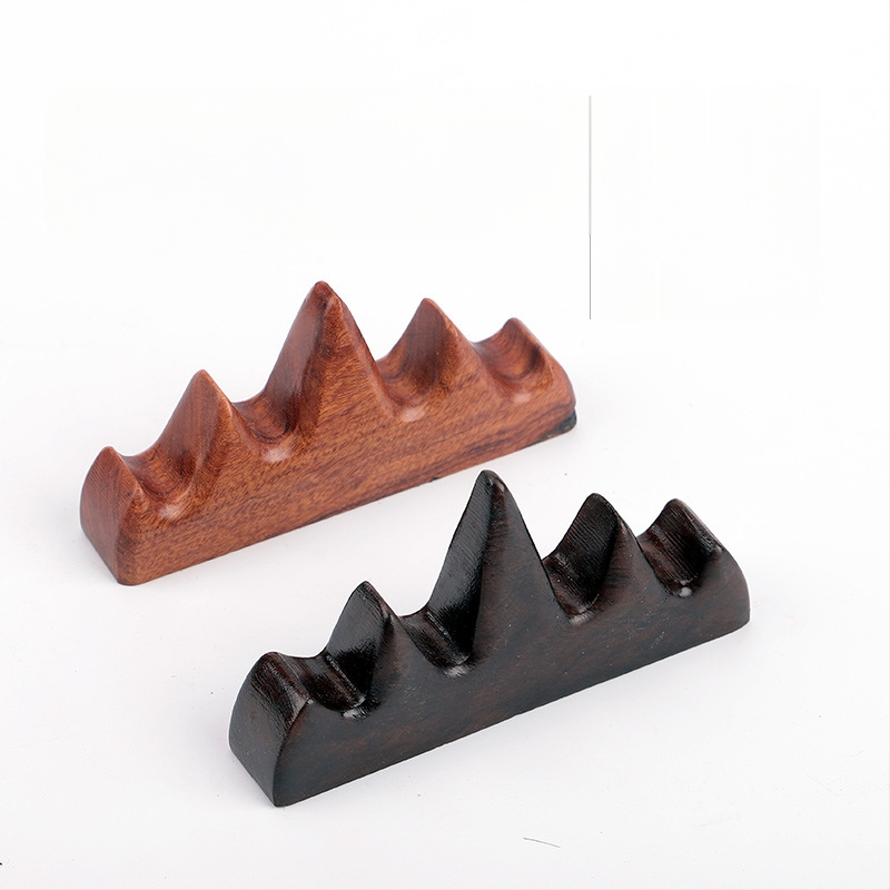 Medinis rašiklio ir šepetėlio laikiklis, Five Finger Mountain modelis, prekės kodas 521, kaligrafijos aksesuaras, pritaikymas galimas