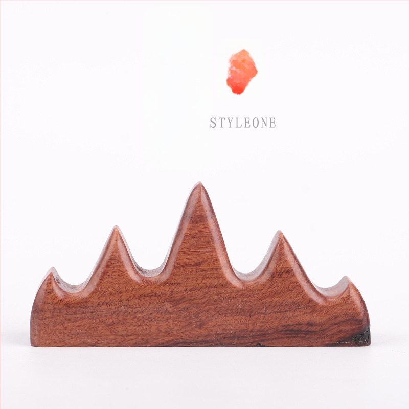 Medinis rašiklio ir šepetėlio laikiklis, Five Finger Mountain modelis, prekės kodas 521, kaligrafijos aksesuaras, pritaikymas galimas