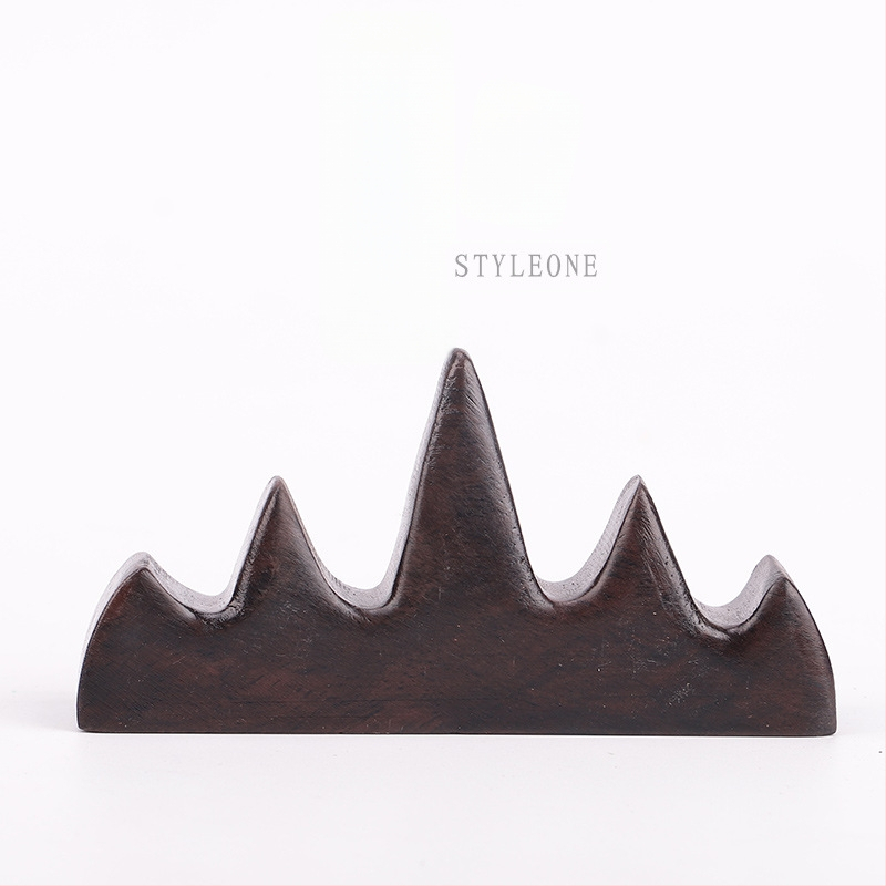 Medinis rašiklio ir šepetėlio laikiklis, Five Finger Mountain modelis, prekės kodas 521, kaligrafijos aksesuaras, pritaikymas galimas