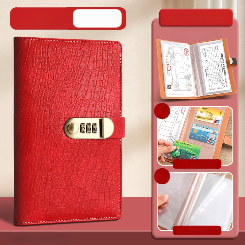 Hongyang krokodilo rašto slaptažodžio pinigų knygelė, PU medžiaga, modelis 11, logotipo spausdinimas įmanomas