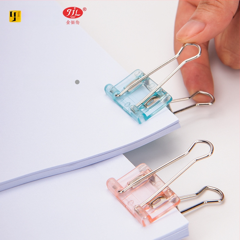 Värviline pikk sab-klips käsiraamatu hoidjale, plastikust ja metallist konstruktsioon, mitmekülgne dokumentide korraldaja