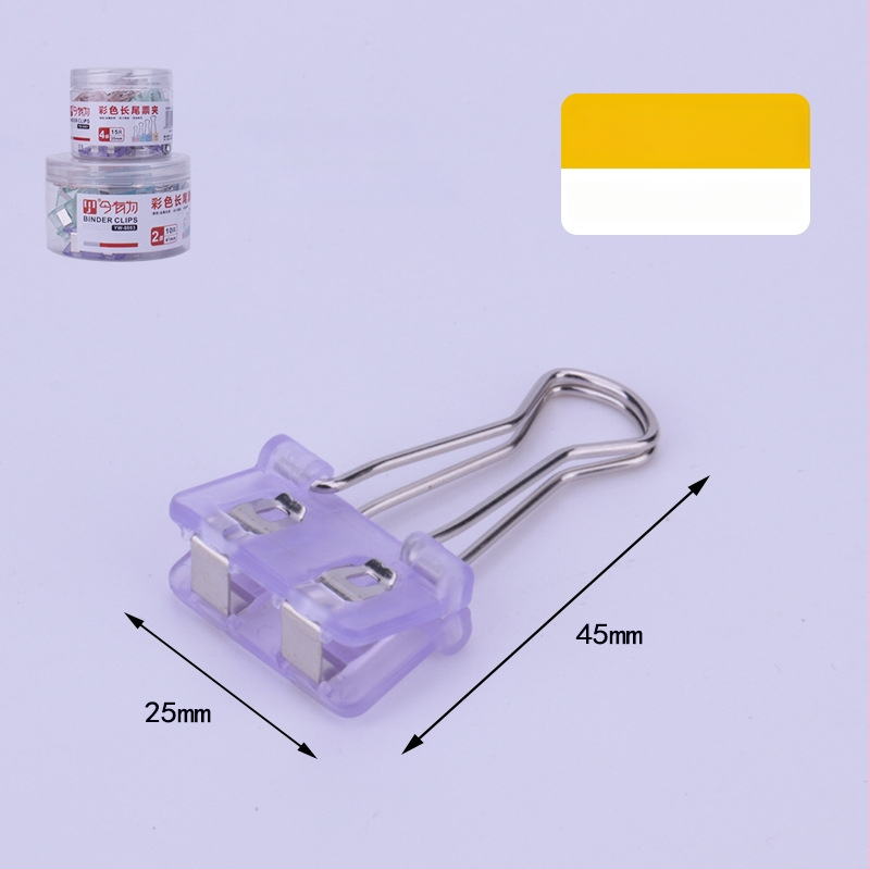 Värviline pikk sab-klips käsiraamatu hoidjale, plastikust ja metallist konstruktsioon, mitmekülgne dokumentide korraldaja