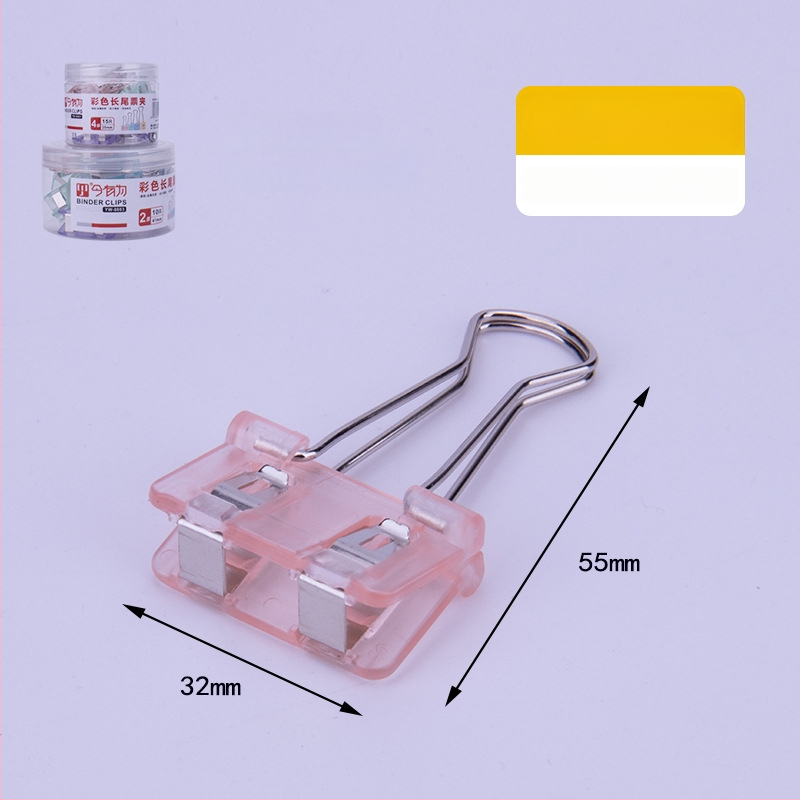 Värviline pikk sab-klips käsiraamatu hoidjale, plastikust ja metallist konstruktsioon, mitmekülgne dokumentide korraldaja