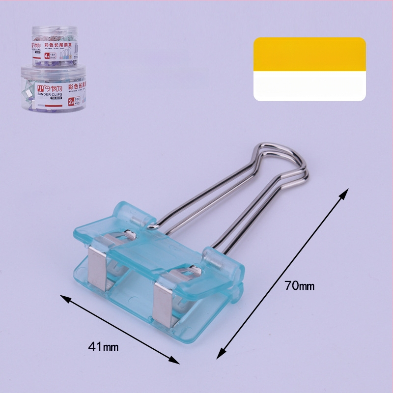Värviline pikk sab-klips käsiraamatu hoidjale, plastikust ja metallist konstruktsioon, mitmekülgne dokumentide korraldaja