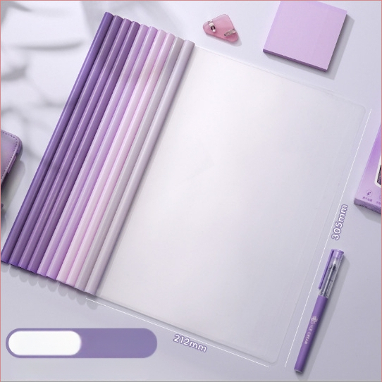 Dokumentų byla su traukimo strypo klipu, PP medžiaga, sustiprinta konstrukcija, logotipo spausdinimo galimybė