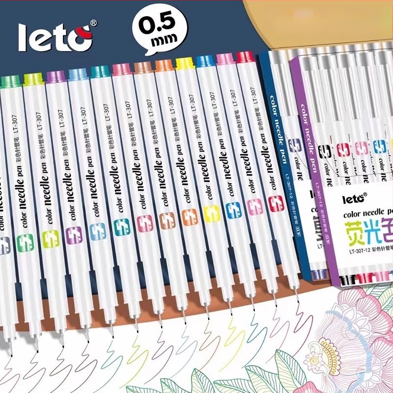 Le Tu LT-307 Hook-Line pero, 0,5 mm špička, Minimalist séria, PP telo, nie je vymazateľné, podpora personalizácie