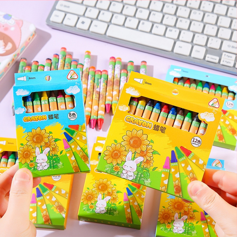 Laste aluspastellide komplekt karbis – mudel a1229, kustutatav, paberist korpus, mitmevärvilised täiteained