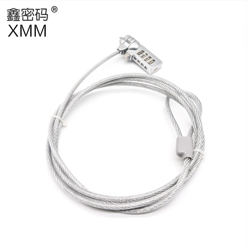 4-skaitmenų užraktas su vieliniu trosu nešiojamiesiems, modelis 2005