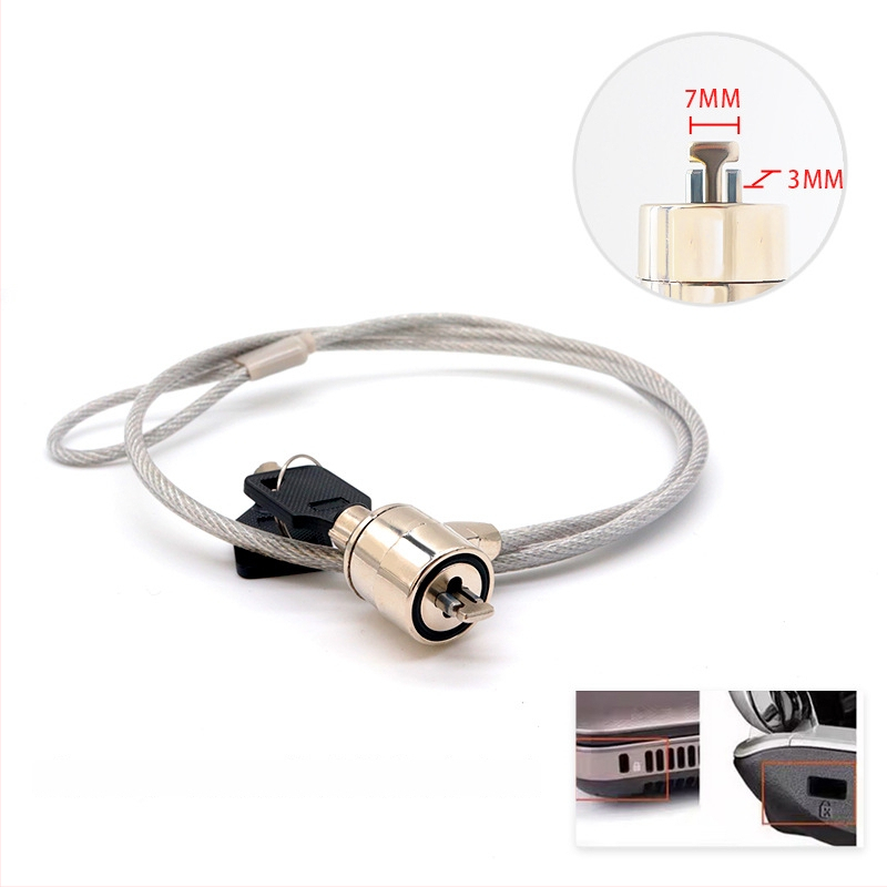 4-skaitmenų užraktas su vieliniu trosu nešiojamiesiems, modelis 2005