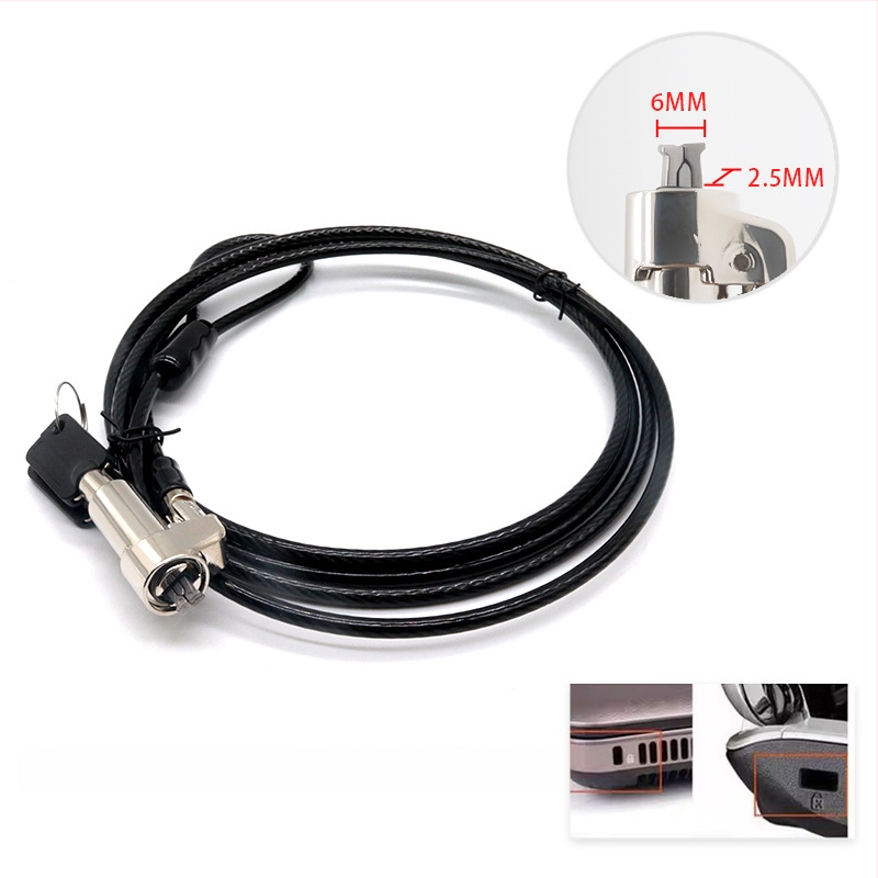 4-skaitmenų užraktas su vieliniu trosu nešiojamiesiems, modelis 2005