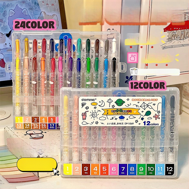 Geng xi värvikriidid, mudel 1069, 0,8 mm ots, pestav, 80 g