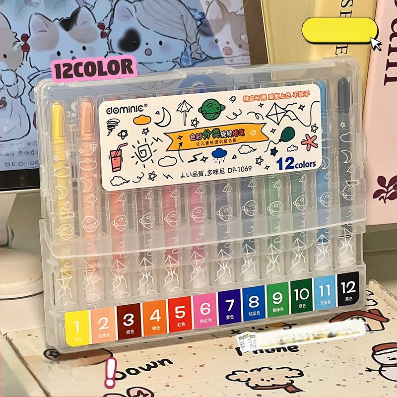 Geng xi värvikriidid, mudel 1069, 0,8 mm ots, pestav, 80 g