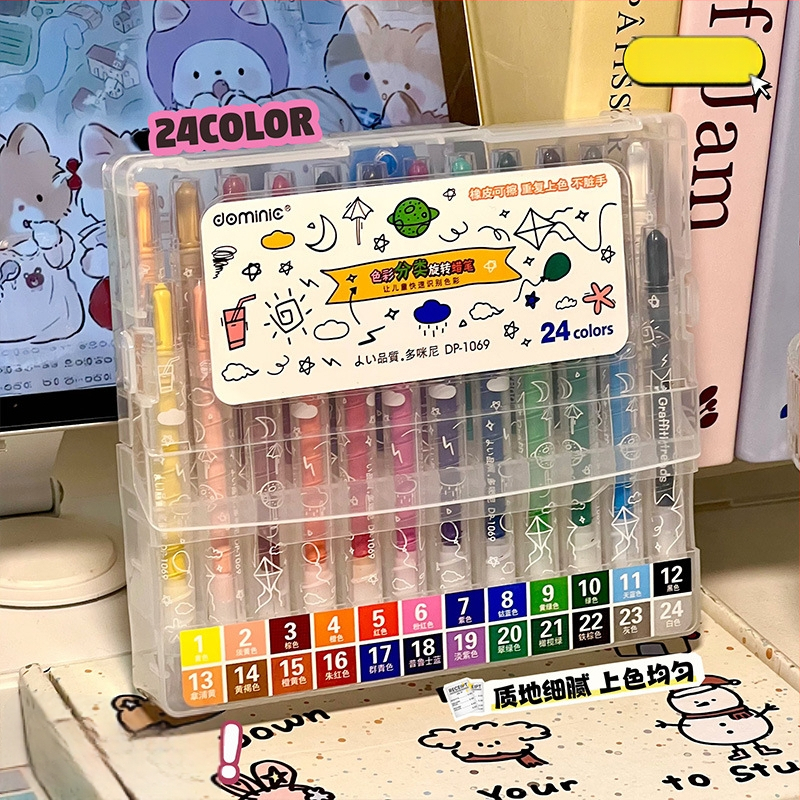 Geng xi värvikriidid, mudel 1069, 0,8 mm ots, pestav, 80 g