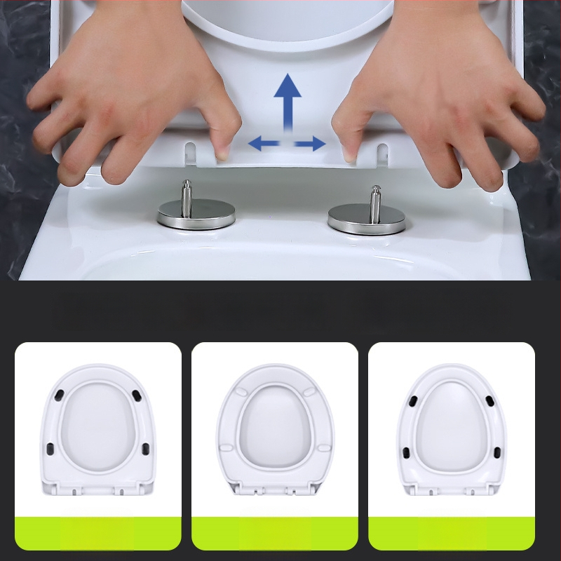 tualeto dangtis, U formos, iš PP plokštės, su amortizatoriumi, skylės atstumas 20–40 mm, modelis 20250802