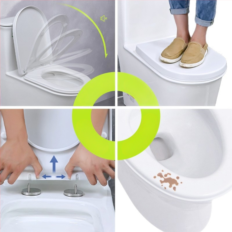 tualeto dangtis, U formos, iš PP plokštės, su amortizatoriumi, skylės atstumas 20–40 mm, modelis 20250802