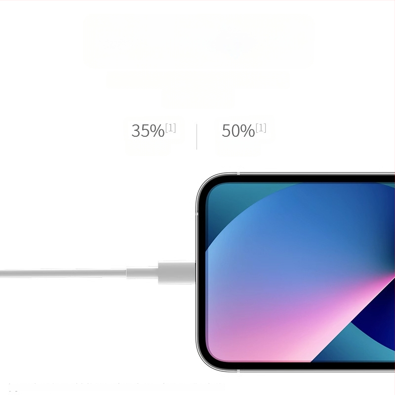 Moment USB–Lightning kabel za iPhone 14, iPhone 13 i iPhone 12 Pro Max, duljina 1–2 m, PD brzo punjenje, bijela, TPE