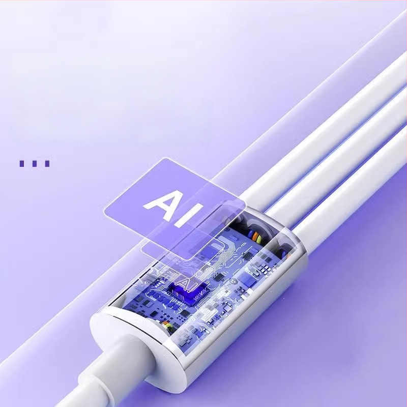 3-in-1 USB-C duomenų kabelis su 100W greitu įkrovimu (Lightning, Micro USB, USB-C) - TPE laidas