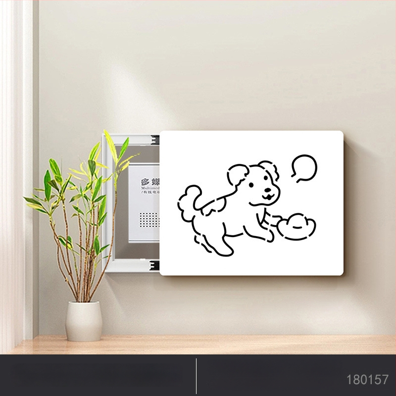 Mõõtmekasti dekoratiivne maal, kaasaegne minimalistlik stiil, raamita, PVC alus, PVC graveering, muster: loomad, multikas