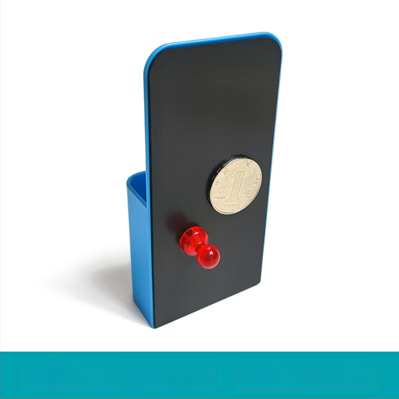 Magneetiline pliiatsitoru hoidik, plastikust, ruudukujuline kuju, trükitud logoga, kohandatav tootmine, litsentsitud privaatne kaubamärk