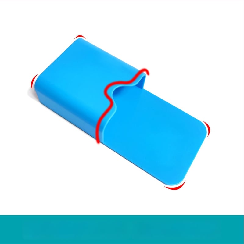 Magneetiline pliiatsitoru hoidik, plastikust, ruudukujuline kuju, trükitud logoga, kohandatav tootmine, litsentsitud privaatne kaubamärk