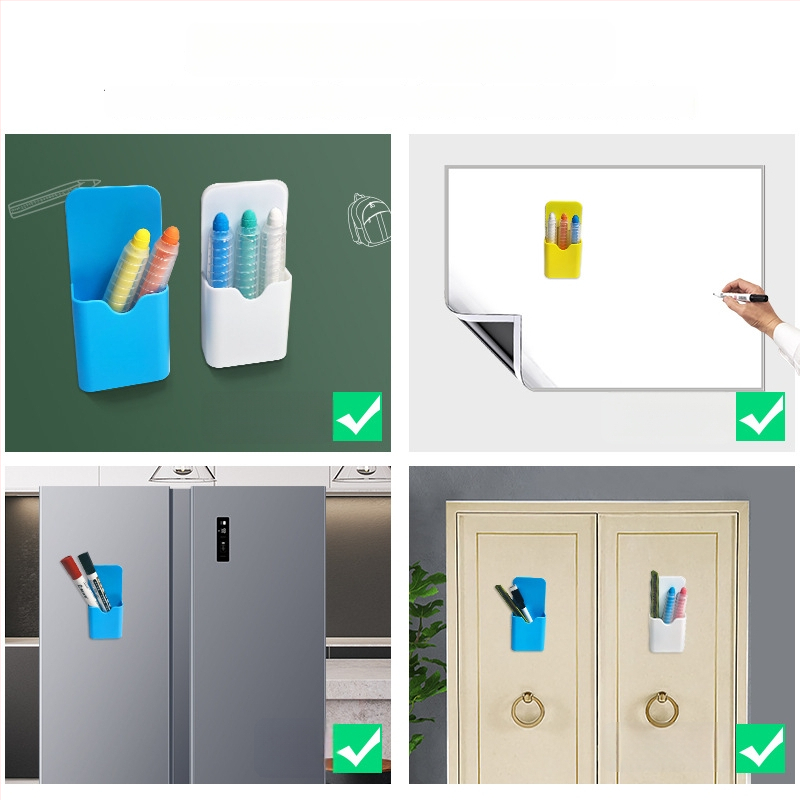 Magneetiline pliiatsitoru hoidik, plastikust, ruudukujuline kuju, trükitud logoga, kohandatav tootmine, litsentsitud privaatne kaubamärk