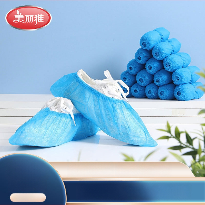 Vienkartiniai storinti netkto pluošto avalynės uždangalai, 80 vnt., dulkėms atsparūs ir neslidūs, namų ir kompiuterių patalpoms