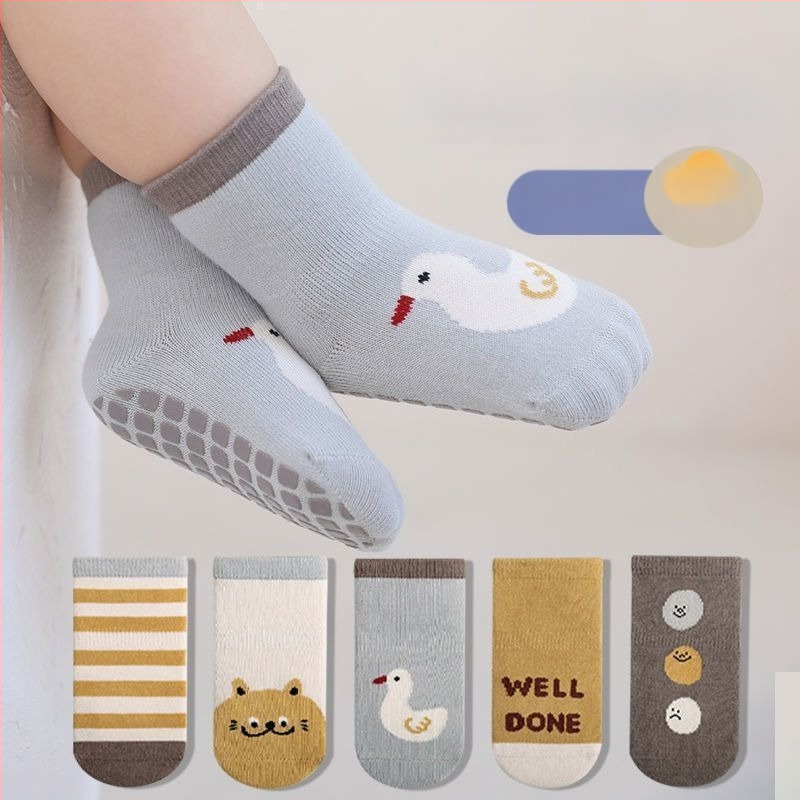 Beebide puuvillased sokid keskmise varre kõrgusega, libisemisvastane kummist tald, hingavad, kevad-sügis