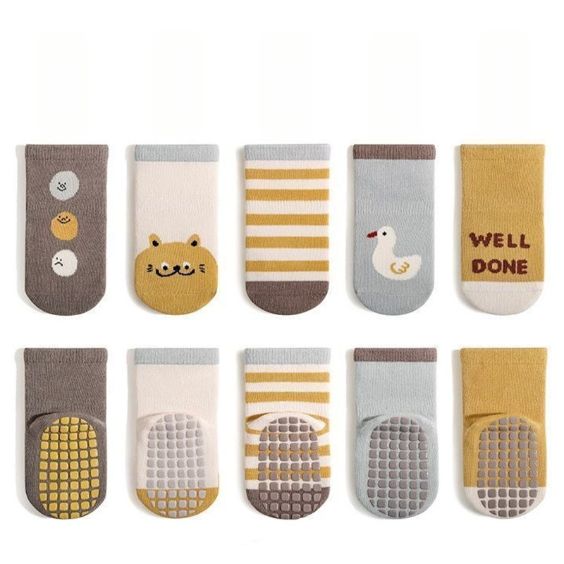 Beebide puuvillased sokid keskmise varre kõrgusega, libisemisvastane kummist tald, hingavad, kevad-sügis