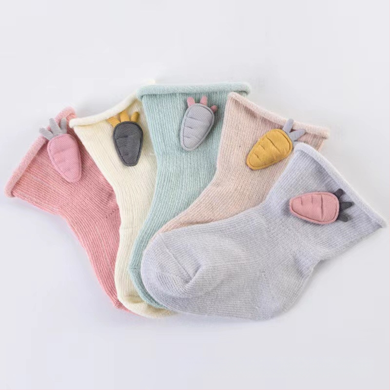 Beebide sokid 0–3 kuu vanustele, kevad-sügis, klass A, hingav puuvill, keskmise pikkusega toru, unisex